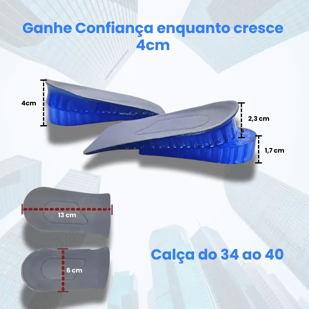 Palmilha de Altura  Ortopedica Eleveme Favo de mel 