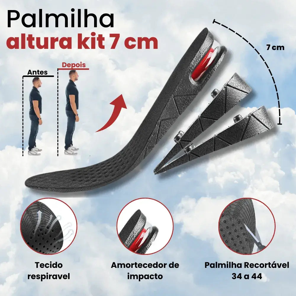 Palmilha de Altura Ortopédica | Aumento de Altura – Eleveme