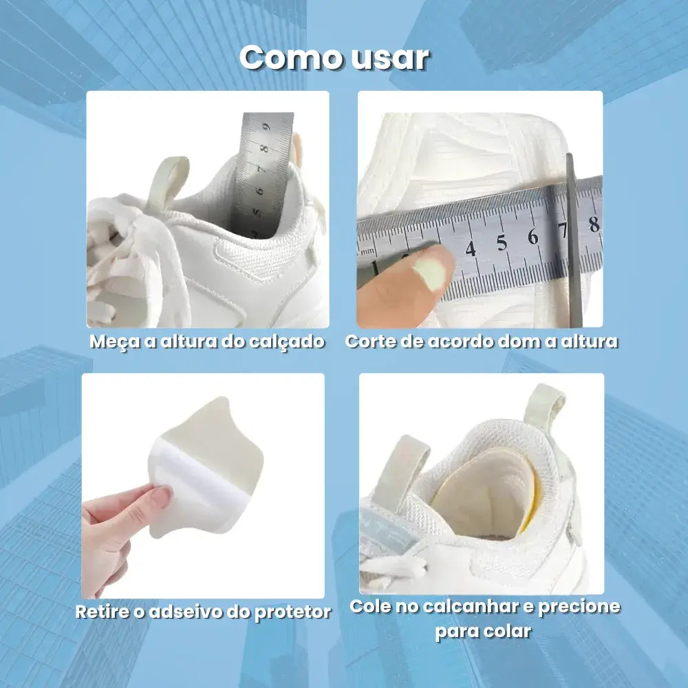 Protetor de calcanhar Ajustável kit 4