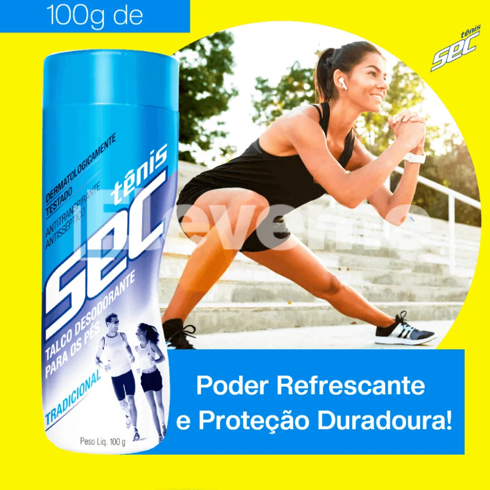 Talco anti odor para tênis 